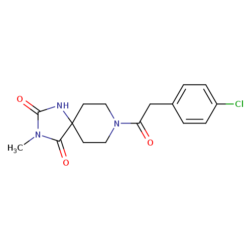 8-[2-(4-chlorophenyl)acetyl]-3-methyl-1,3,8-triazaspiro[4.5]decane-2,4-dione