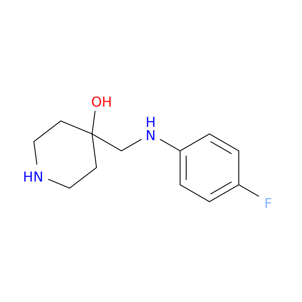 4-{[(4-fluorophenyl)amino]methyl}piperidin-4-ol
