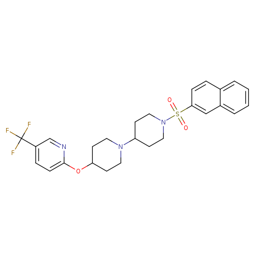 1'-(naphthalene-2-sulfonyl)-4-{[5-(trifluoromethyl)pyridin-2-yl]oxy}-1,4'-bipiperidine