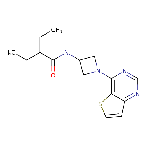 2-ethyl-N-(1-{thieno[3,2-d]pyrimidin-4-yl}azetidin-3-yl)butanamide