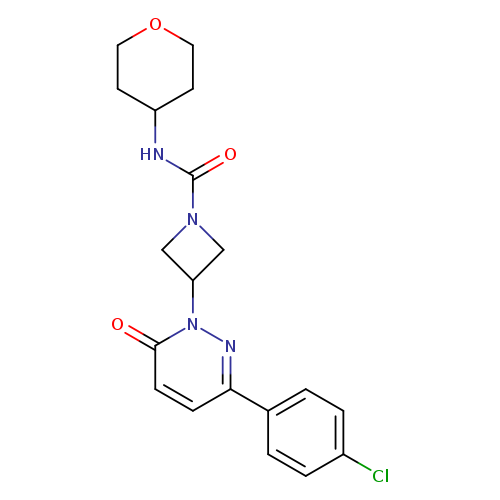 3-[3-(4-chlorophenyl)-6-oxo-1,6-dihydropyridazin-1-yl]-N-(oxan-4-yl)azetidine-1-carboxamide