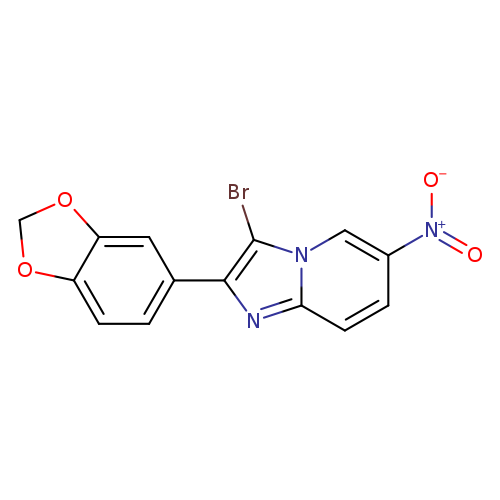 2-(1,3-Benzodioxol-5-yl)-3-bromo-6-nitroimidazo[1,2-a]pyridine