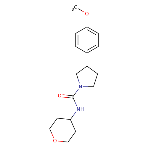 3-(4-methoxyphenyl)-N-(oxan-4-yl)pyrrolidine-1-carboxamide