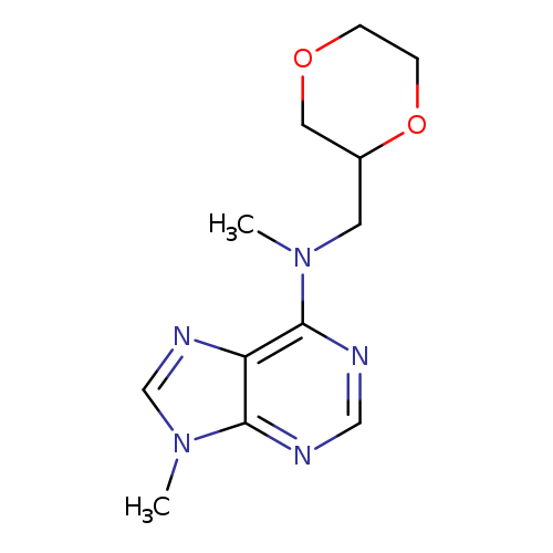 N-[(1,4-dioxan-2-yl)methyl]-N,9-dimethyl-9H-purin-6-amine