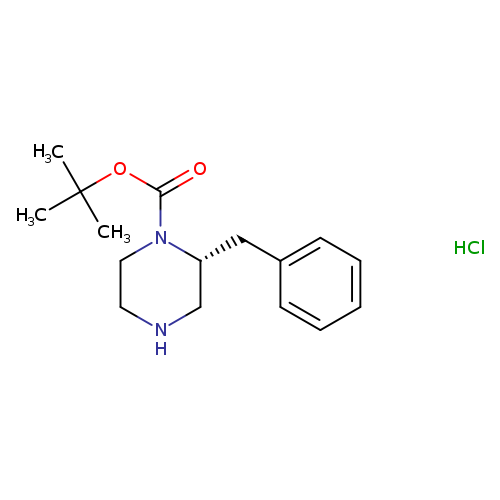 1-Piperazinecarboxylic acid, 2-(phenylmethyl)-, 1,1-dimethylethyl ester, hydrochloride (1:1), (2R)-
