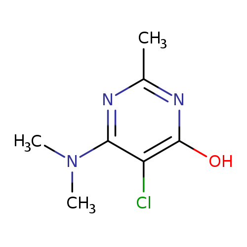 5-chloro-6-(dimethylamino)-2-methylpyrimidin-4-ol