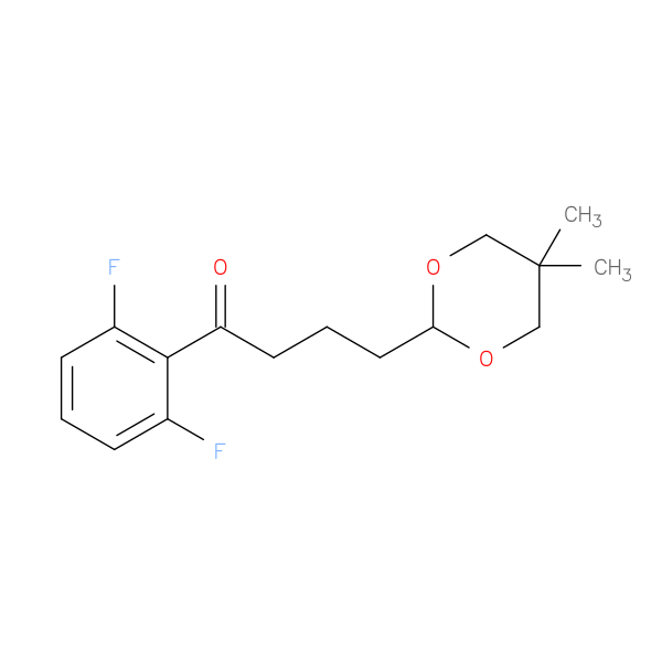 2',6'-Difluoro-4-(5,5-dimethyl-1,3-dioxan-2-yl)butyrophenone
