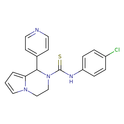 N-(4-chlorophenyl)-1-(pyridin-4-yl)-1H,2H,3H,4H-pyrrolo[1,2-a]pyrazine-2-carbothioamide