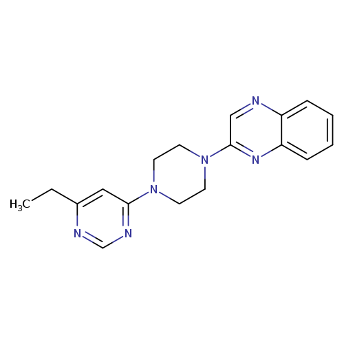 2-[4-(6-ethylpyrimidin-4-yl)piperazin-1-yl]quinoxaline