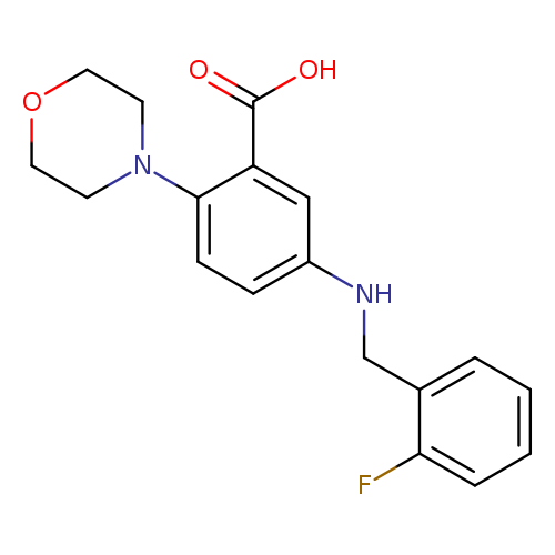 5-(2-Fluoro-benzylamino)-2-morpholin-4-yl-benzoic acid