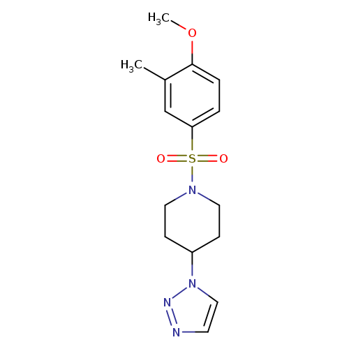 1-(4-methoxy-3-methylbenzenesulfonyl)-4-(1H-1,2,3-triazol-1-yl)piperidine