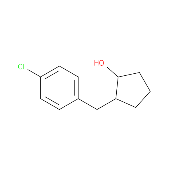 2-[(4-chlorophenyl)methyl]cyclopentan-1-ol