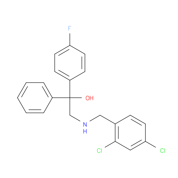 2-{[(2,4-dichlorophenyl)methyl]amino}-1-(4-fluorophenyl)-1-phenylethan-1-ol