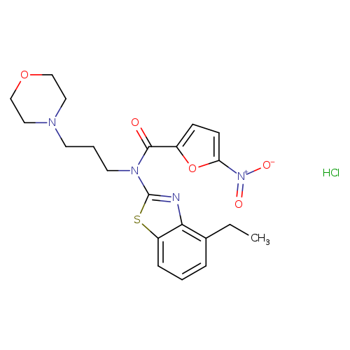 N-(4-ethyl-1,3-benzothiazol-2-yl)-N-[3-(morpholin-4-yl)propyl]-5-nitrofuran-2-carboxamide hydrochloride