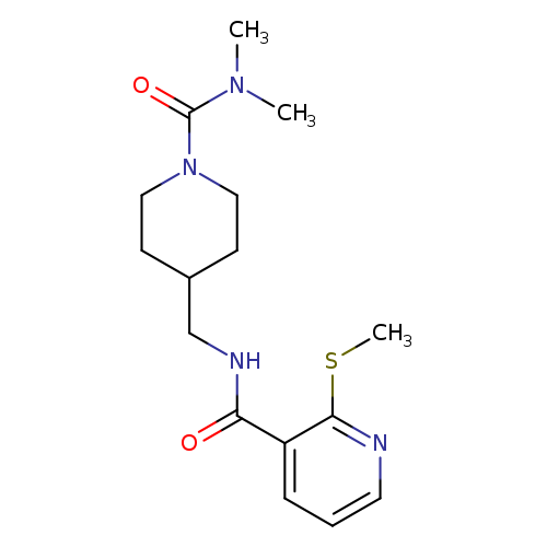 N-{[1-(dimethylcarbamoyl)piperidin-4-yl]methyl}-2-(methylsulfanyl)pyridine-3-carboxamide