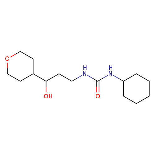 1-cyclohexyl-3-[3-hydroxy-3-(oxan-4-yl)propyl]urea