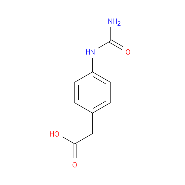 2-[4-(carbamoylamino)phenyl]acetic acid