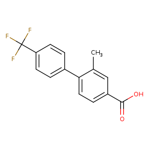 [1,1'-Biphenyl]-4-carboxylic acid, 2-methyl-4'-(trifluoromethyl)-