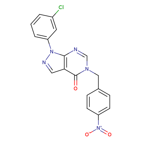 1-(3-chlorophenyl)-5-[(4-nitrophenyl)methyl]-1H,4H,5H-pyrazolo[3,4-d]pyrimidin-4-one
