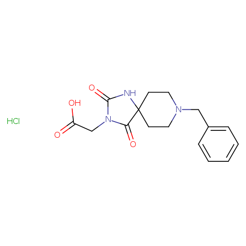 2-(8-Benzyl-2,4-dioxo-1,3,8-triazaspiro[4.5]decan-3-yl)acetic acid hydrochloride