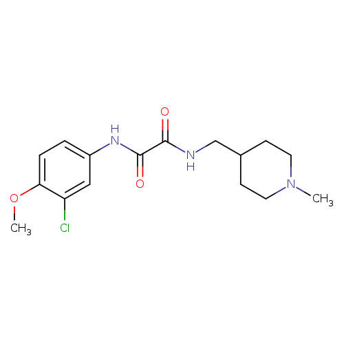 N-(3-chloro-4-methoxyphenyl)-N'-[(1-methylpiperidin-4-yl)methyl]ethanediamide