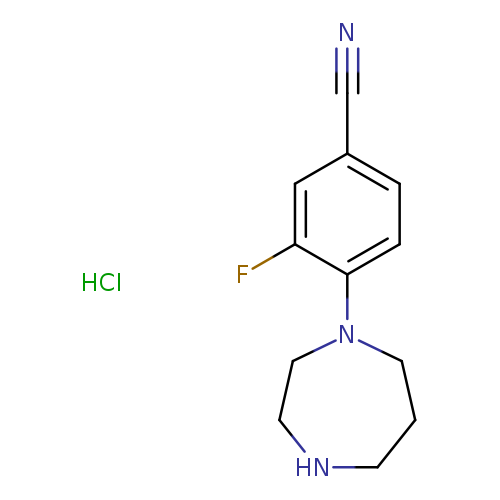 4-(1,4-diazepan-1-yl)-3-fluorobenzonitrilehydrochloride