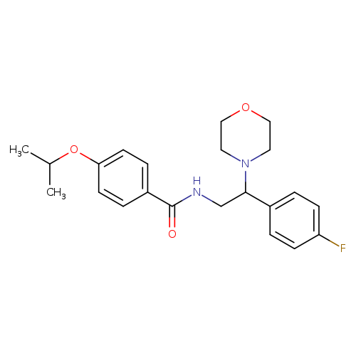 N-[2-(4-fluorophenyl)-2-(morpholin-4-yl)ethyl]-4-(propan-2-yloxy)benzamide