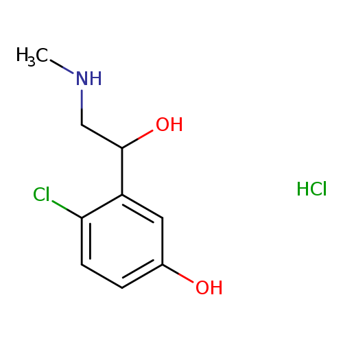 4-Chloro-3-[1-hydroxy-2-(methylamino)ethyl]phenol hydrochloride