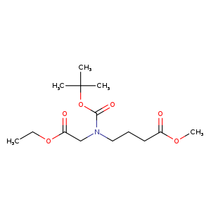 Butanoic acid, 4-[[(1,1-dimethylethoxy)carbonyl](2-ethoxy-2-oxoethyl)amino]-, methyl ester