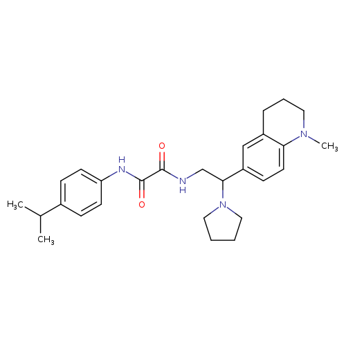 N-[2-(1-methyl-1,2,3,4-tetrahydroquinolin-6-yl)-2-(pyrrolidin-1-yl)ethyl]-N'-[4-(propan-2-yl)phenyl]ethanediamide