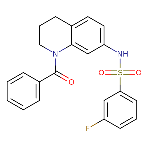 N-(1-benzoyl-1,2,3,4-tetrahydroquinolin-7-yl)-3-fluorobenzene-1-sulfonamide