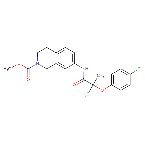 methyl 7-[2-(4-chlorophenoxy)-2-methylpropanamido]-1,2,3,4-tetrahydroisoquinoline-2-carboxylate