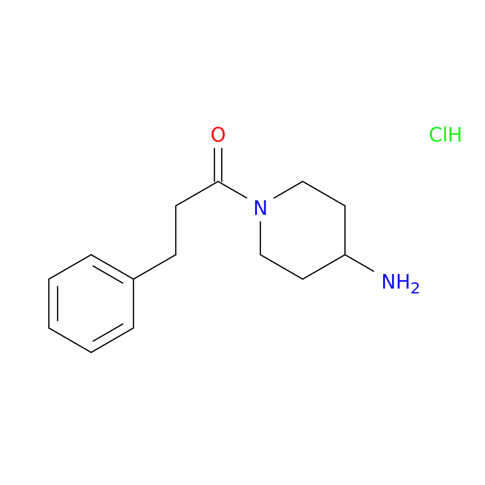 1-(4-aminopiperidin-1-yl)-3-phenylpropan-1-one hydrochloride