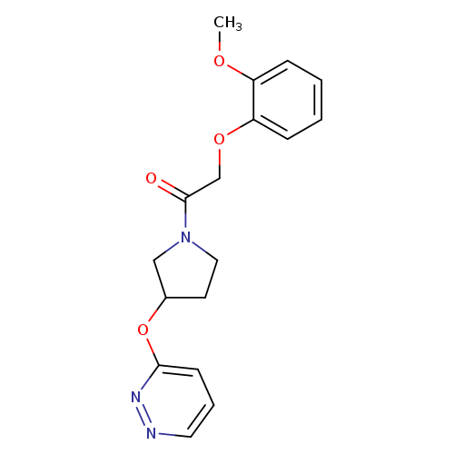 2-(2-methoxyphenoxy)-1-[3-(pyridazin-3-yloxy)pyrrolidin-1-yl]ethan-1-one
