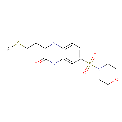 3-[2-(methylsulfanyl)ethyl]-7-(morpholine-4-sulfonyl)-1,2,3,4-tetrahydroquinoxalin-2-one