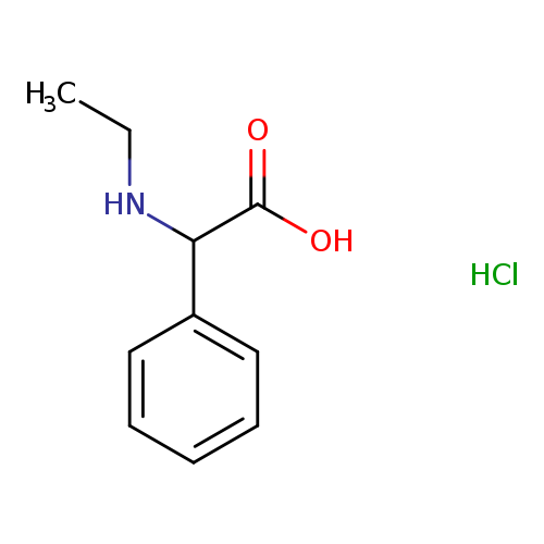 2-(ethylamino)-2-phenylacetic acid hydrochloride