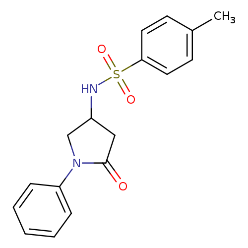 4-methyl-N-(5-oxo-1-phenylpyrrolidin-3-yl)benzene-1-sulfonamide