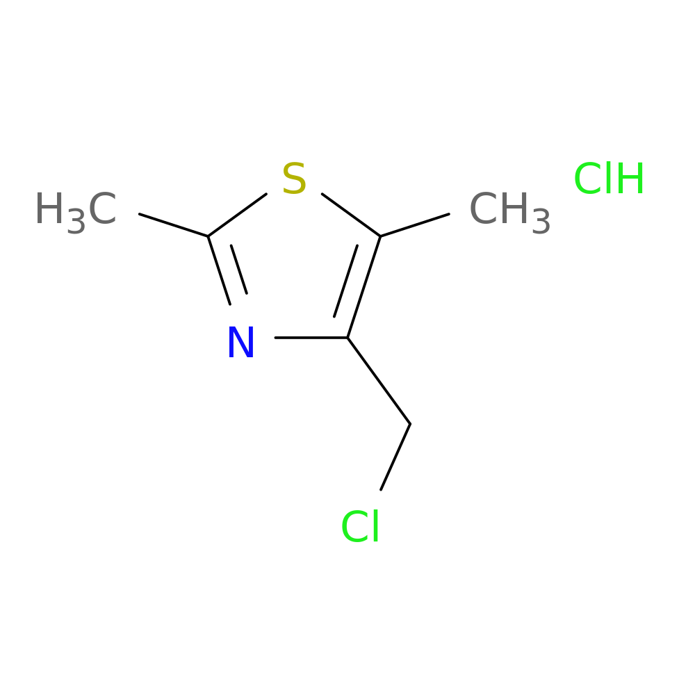 4-(chloromethyl)-2,5-dimethyl-1,3-thiazole hydrochloride