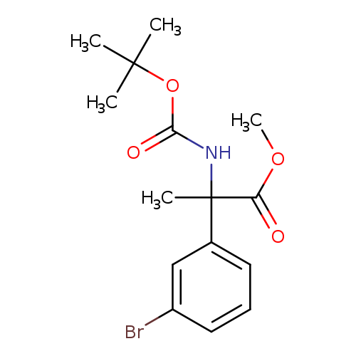 METHYL 2-(3-BROMOPHENYL)-2-(TERT-BUTOXYCARBONYLAMINO)PROPANOATE