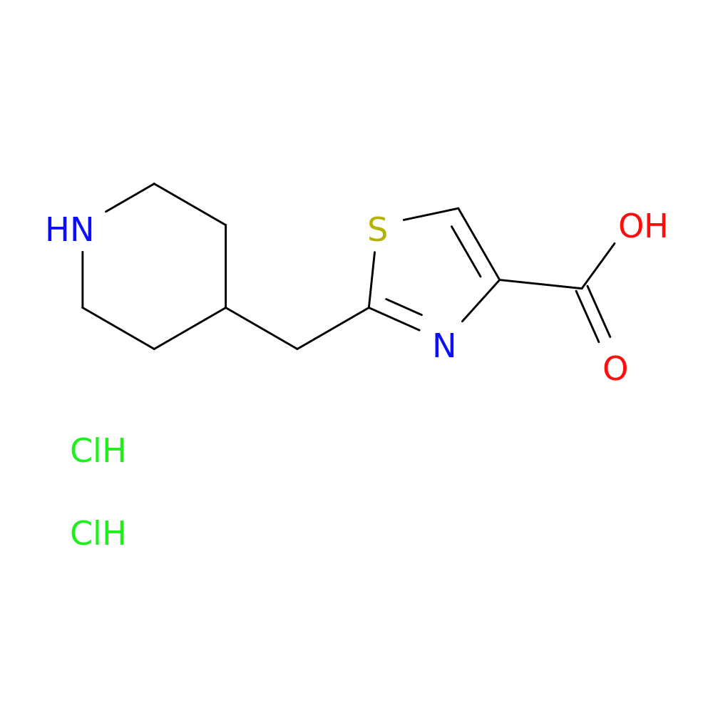 2-[(piperidin-4-yl)methyl]-1,3-thiazole-4-carboxylic acid dihydrochloride
