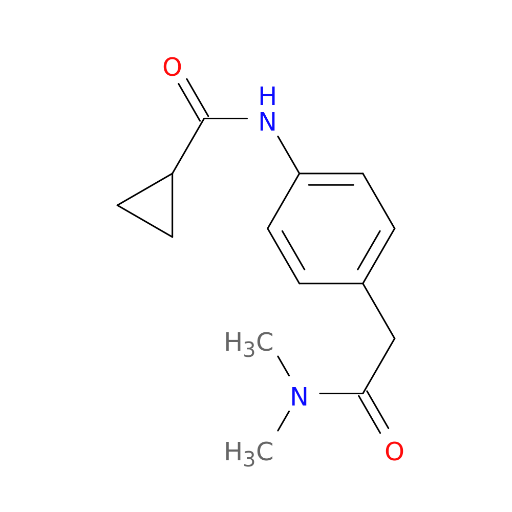 N-{4-[(dimethylcarbamoyl)methyl]phenyl}cyclopropanecarboxamide