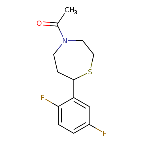 1-[7-(2,5-difluorophenyl)-1,4-thiazepan-4-yl]ethan-1-one