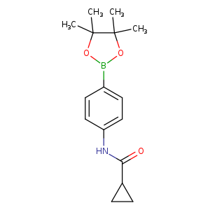 N-[4-(Tetramethyl-1,3,2-dioxaborolan-2-yl)phenyl]cyclopropanecarboxamide