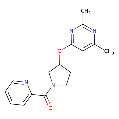 2,4-dimethyl-6-{[1-(pyridine-2-carbonyl)pyrrolidin-3-yl]oxy}pyrimidine