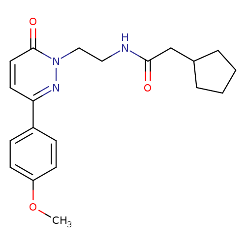 2-cyclopentyl-N-{2-[3-(4-methoxyphenyl)-6-oxo-1,6-dihydropyridazin-1-yl]ethyl}acetamide
