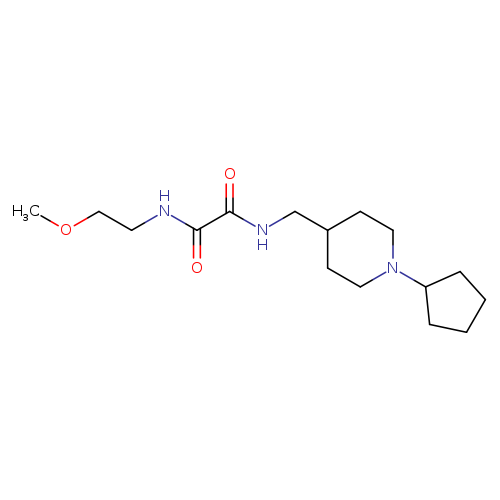 N'-[(1-cyclopentylpiperidin-4-yl)methyl]-N-(2-methoxyethyl)ethanediamide