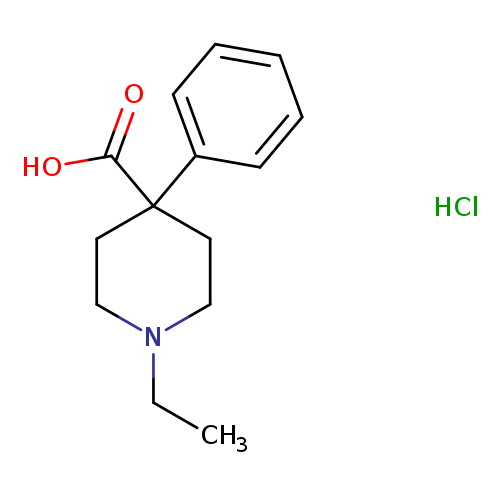 1-ethyl-4-phenylpiperidine-4-carboxylic acid hydrochloride