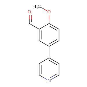 2-Methoxy-5-(pyridin-4-yl)benzaldehyde