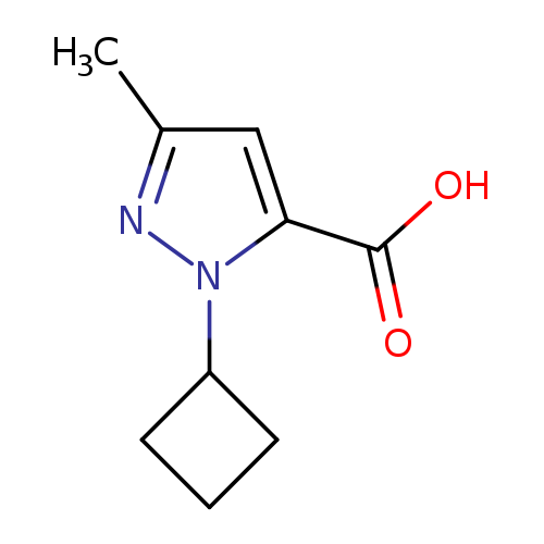 1-cyclobutyl-3-methyl-1H-pyrazole-5-carboxylic acid