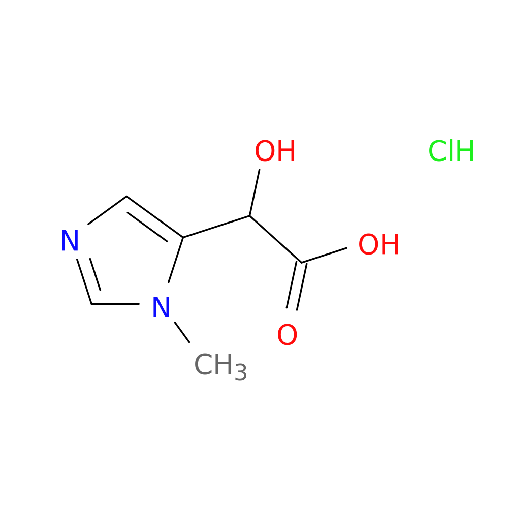 2-hydroxy-2-(1-methyl-1H-imidazol-5-yl)acetic acid hydrochloride